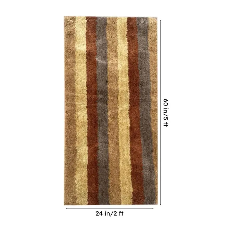 Jericho Luxe Micro Fiber Runner Rug - Cinnamon Brown media 8