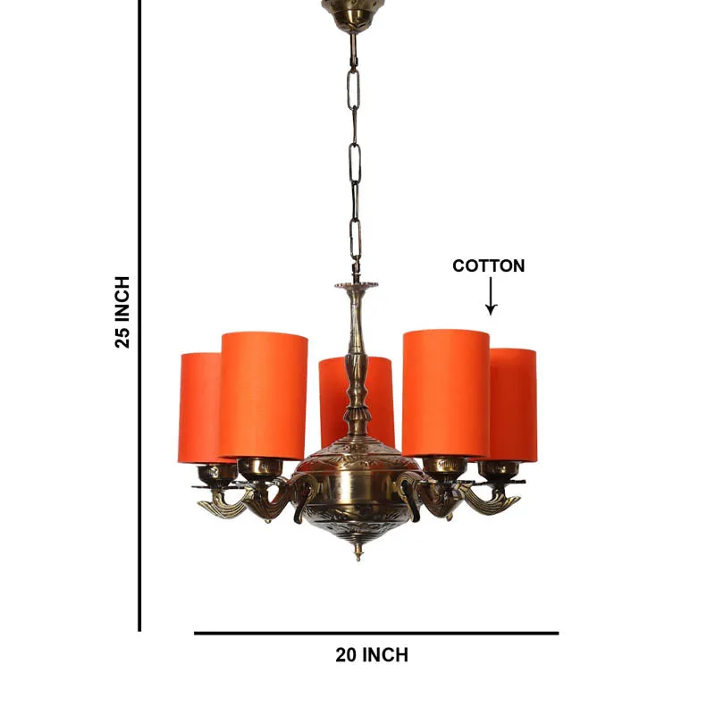 Softitto Cylindrical Golden Antique Ceiling Lamp media 6