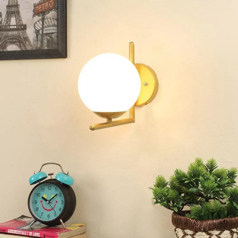 Levi Moon LED Glass & Metal Wall Lamp media 1