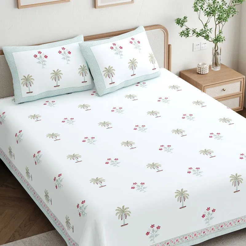 TropoFloral Cotton Bedsheet - 200 TC media 3
