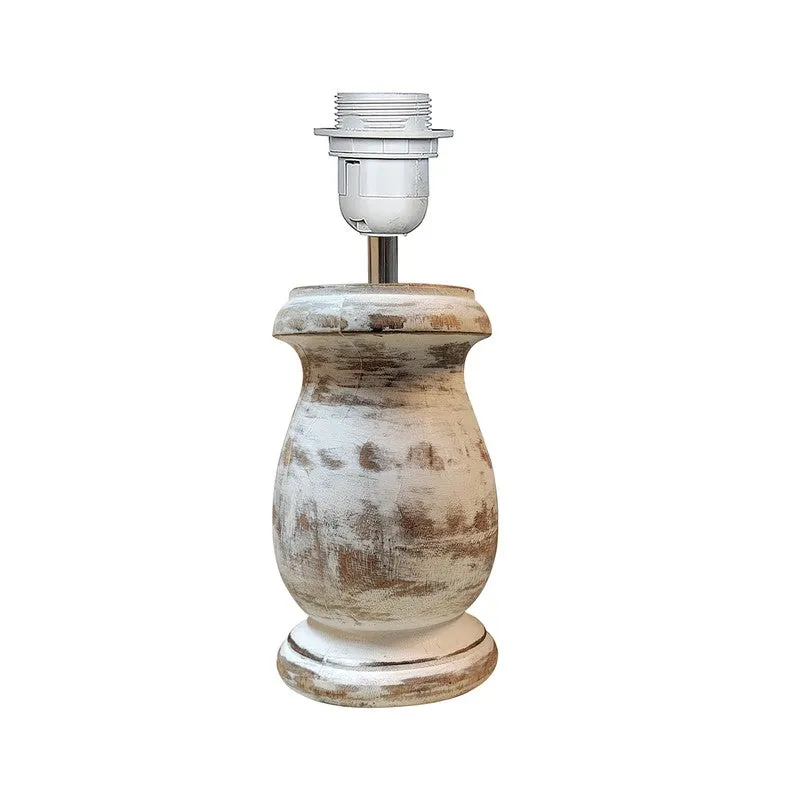 SolidGlow Wooden Table Lamp - White media 5