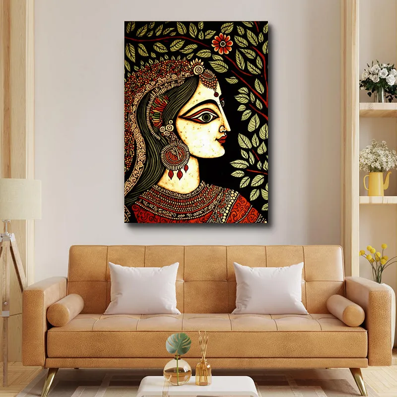 Ethnic Princess Wall Painting media 5