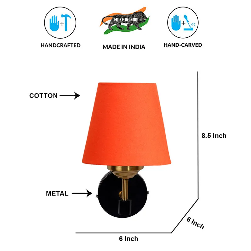 Aquilon Steel & Cotton Wall Lamp - Orange media 6