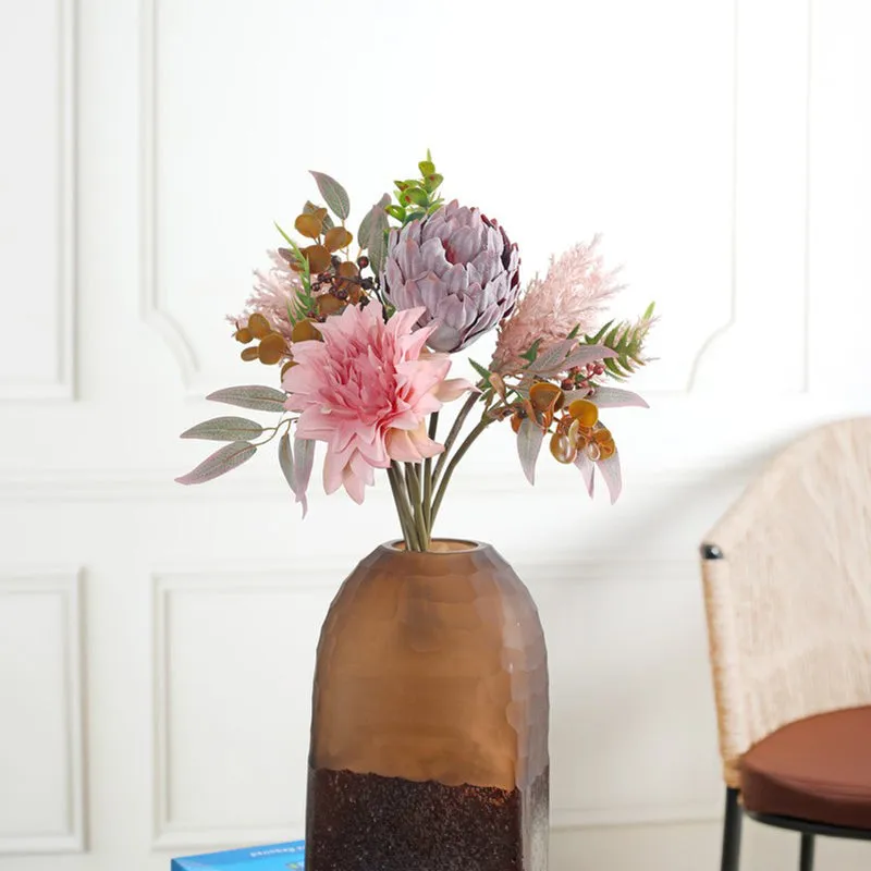 Floral Bouquet Artificial Flowers - Pink media 4