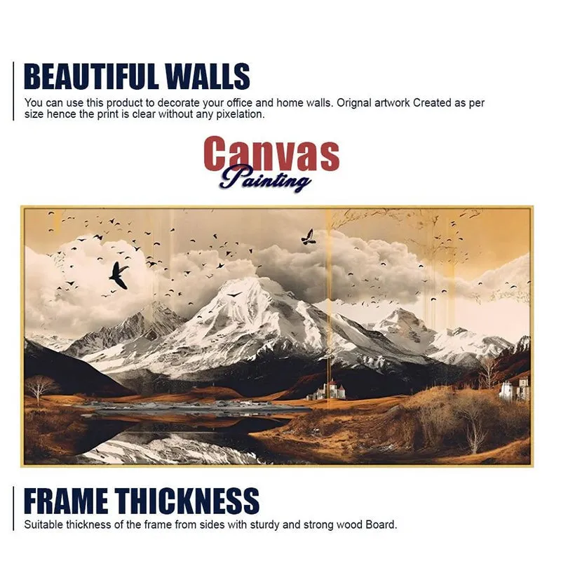 Mountain Vista Canvas Wall Painting media 8