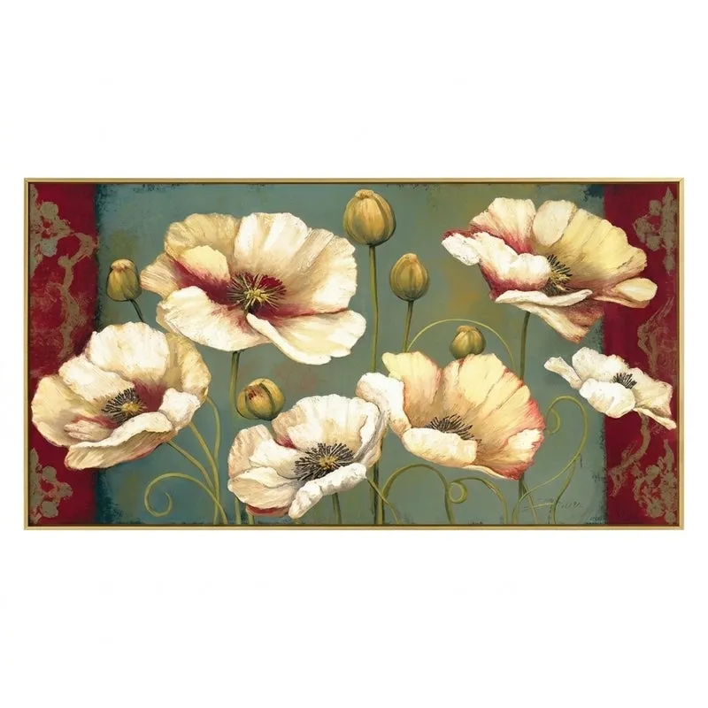 Poppy Pallete Floral Canvas Wall Painting media 4