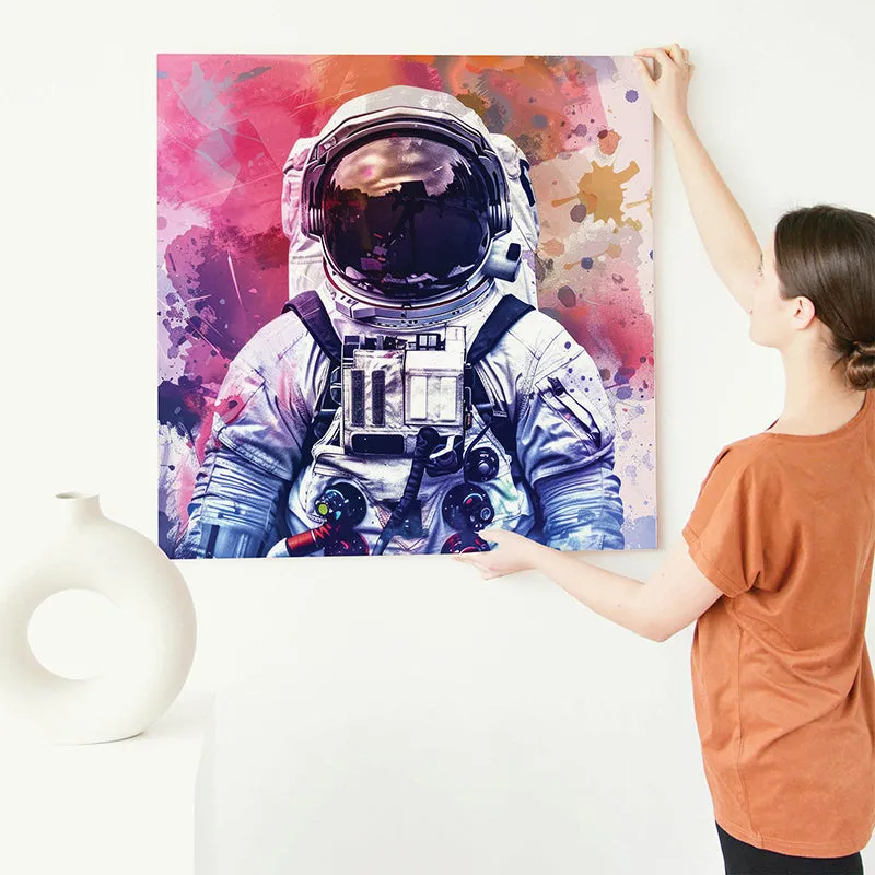 Astronaut In Color Canvas Wall Art media 4