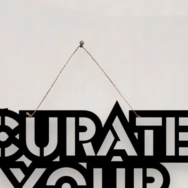Curate Your Chaos Mild Steel Wall Accent media 4