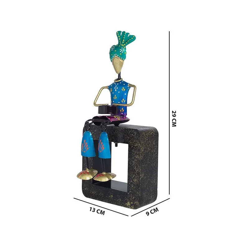 Musician Figurine Decorative Showpiece - Blue media 7