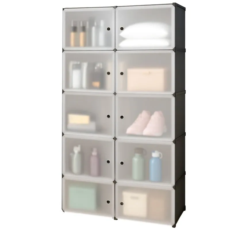 FlexiNest Modular Wardrobe Racks - Black - 4