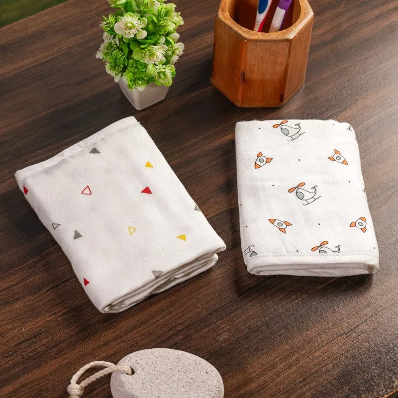 Warmkins Modern Print Cotton Kids Bath Towel - Set of Two media 1