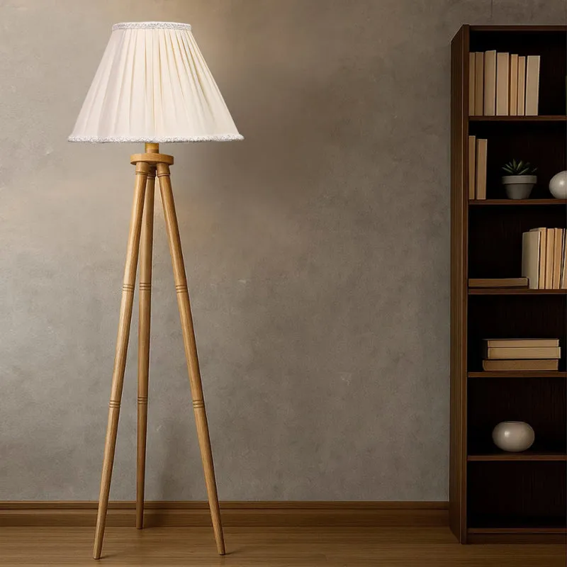 Pleatra I Tripod Floor Lamp - White media 3