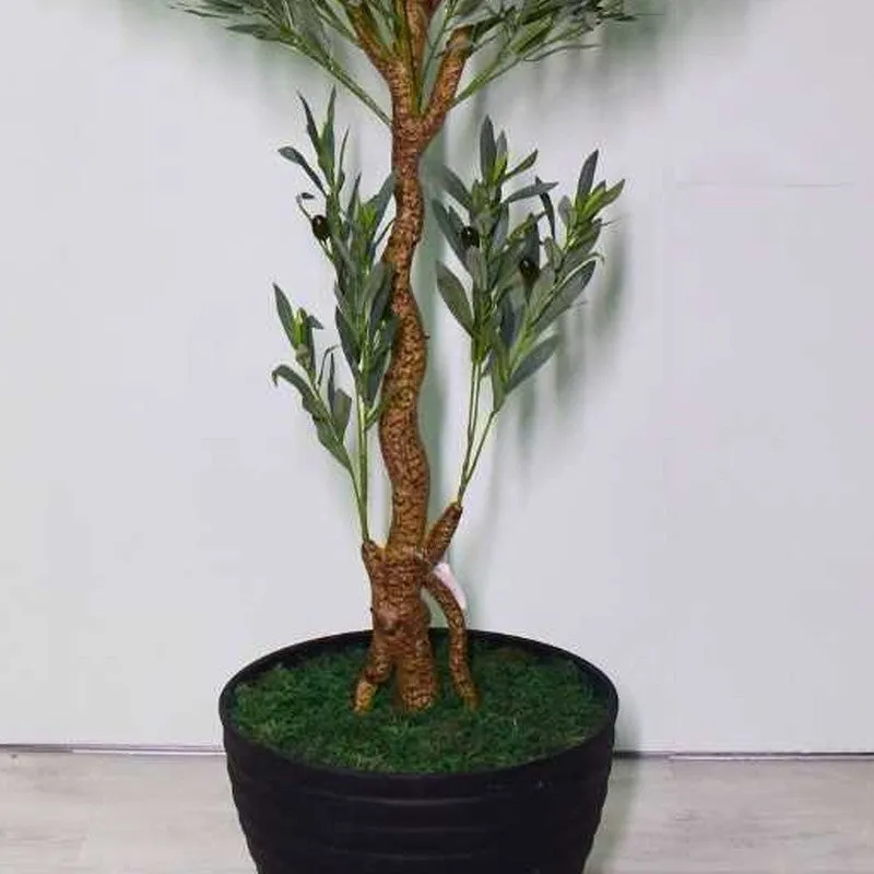 Artificial Olive Plant Without Pot - 5.2 Feet media 4