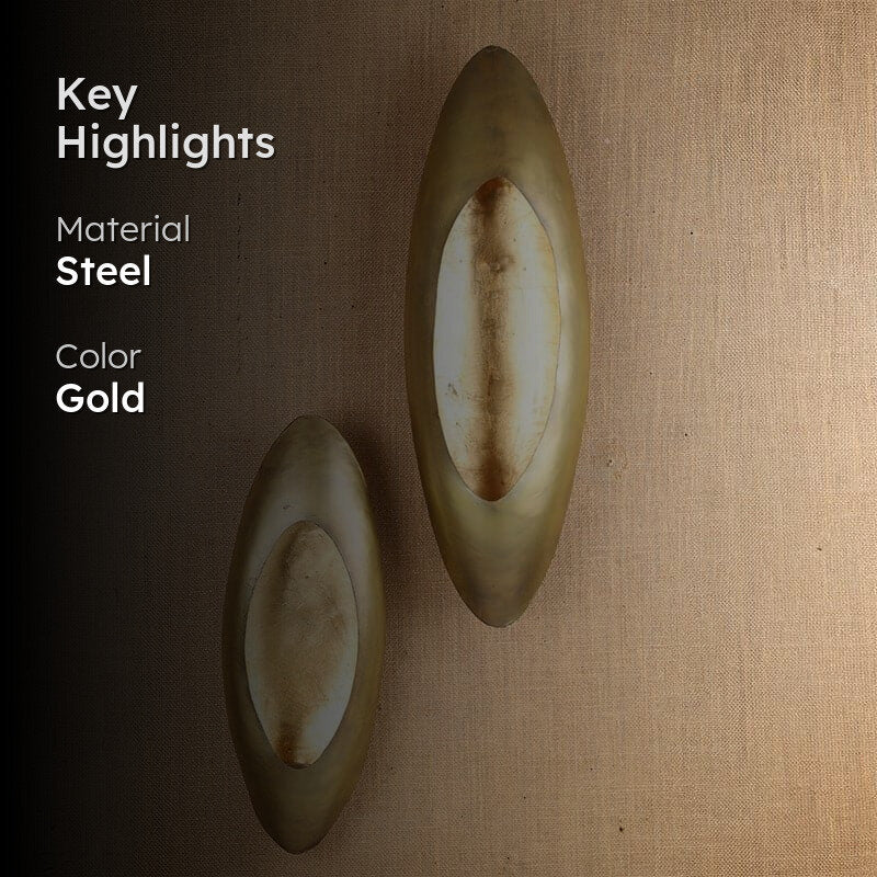 Mitha Wall Candle Holder - Gold media 2