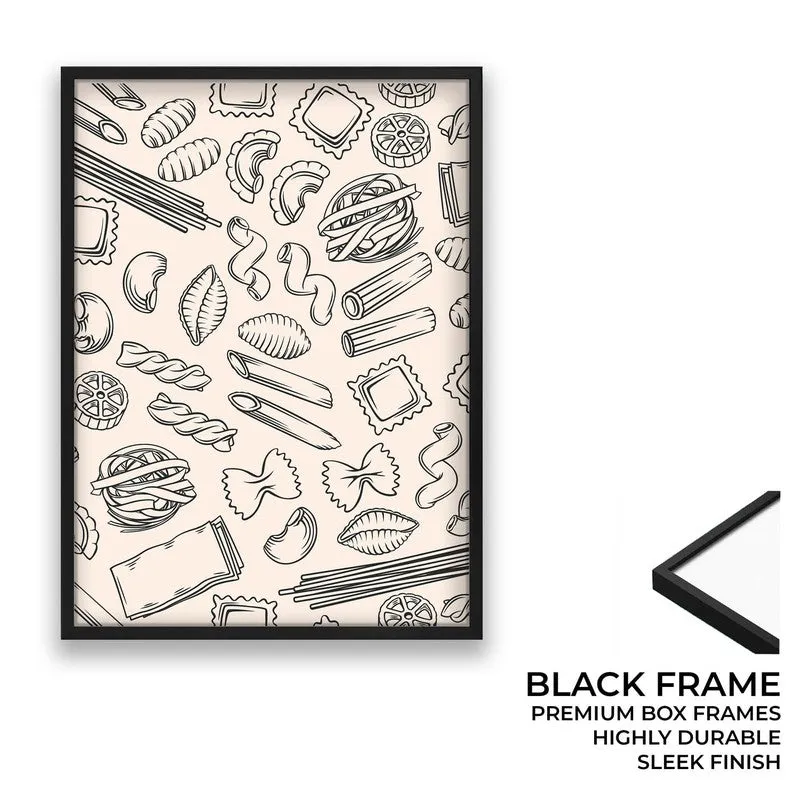 CulinaryDoodle Archival Canvas Wall Art - Black media 8