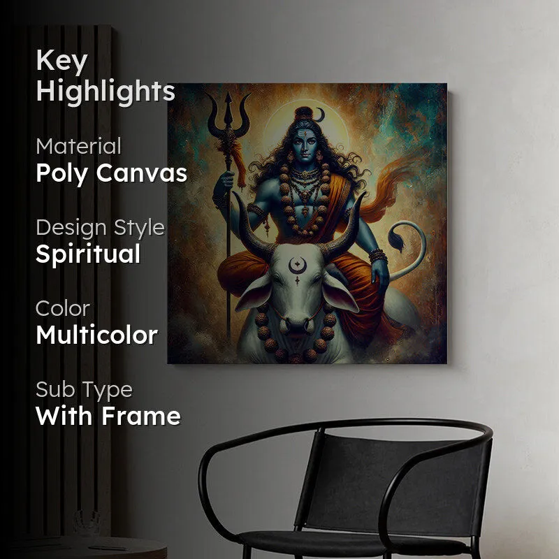 Shiva Nandi Wall Painting media 2