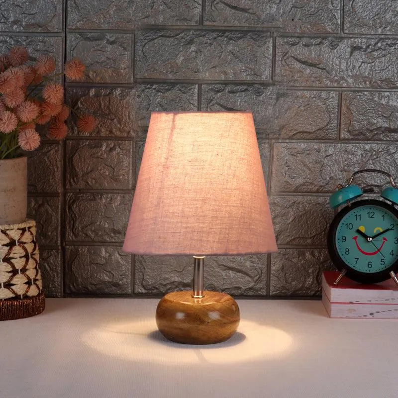 Astrova Fabric Table Lamp - Grey,Brown media 1