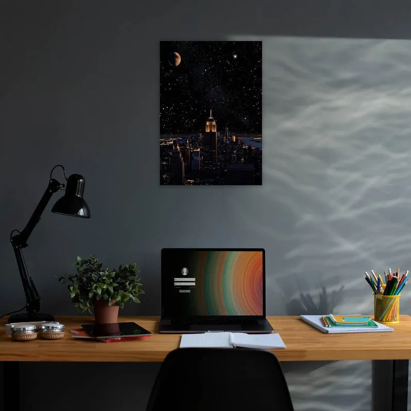 Midnight Skyline Wall Poster media 3