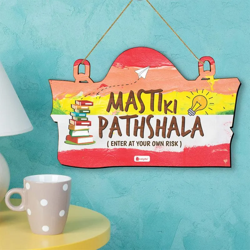 Masti Ki Pathshala Wooden Wall Accent media 5