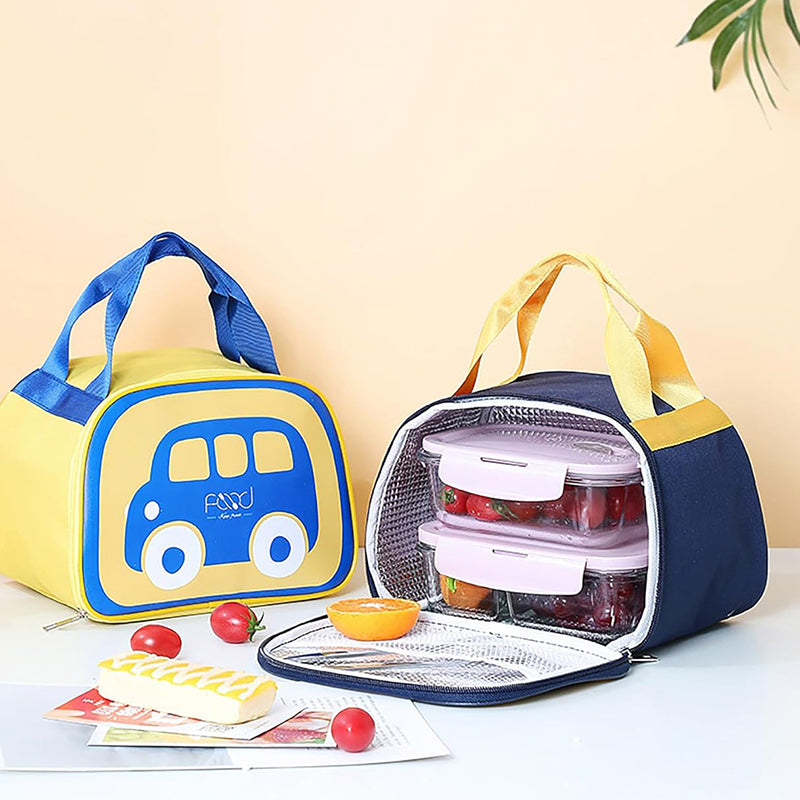 Bus Time Polyester Lunch Bag - Yellow media 7