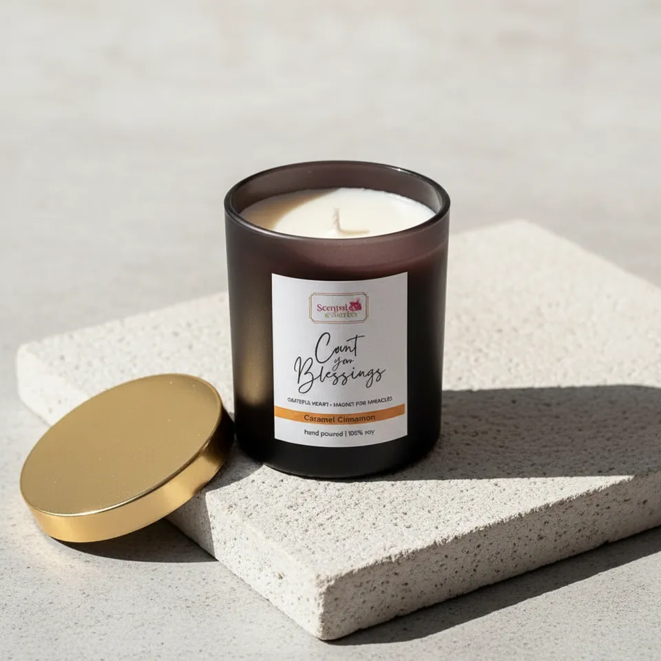 Count Your Blessing Scented Soy Wax Candle media 1