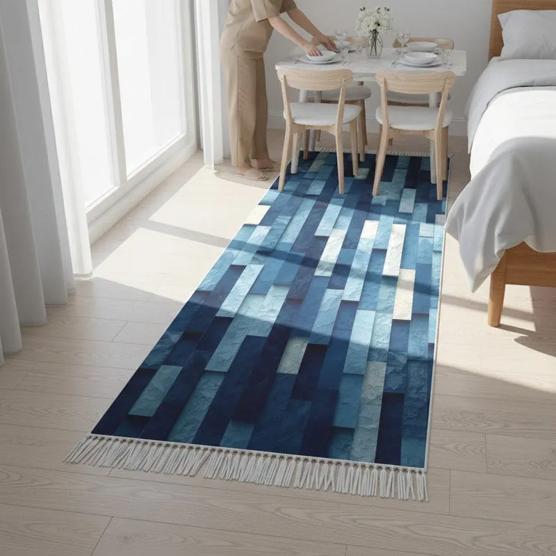 Emerald Lattice 3D Leaf Runner Rug media 4