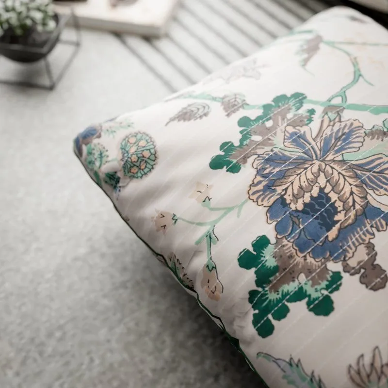 Petal Haven Cotton Cushion Covers - Set Of Three media 5