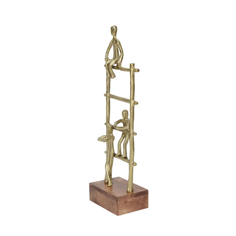 Ecletta Ladder Showpiece - Gold media 4