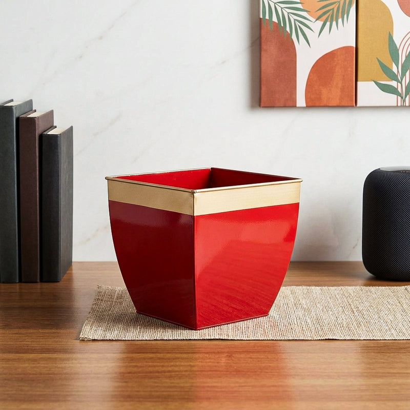 Yula Goldo Planter (Red) - Set Of Two