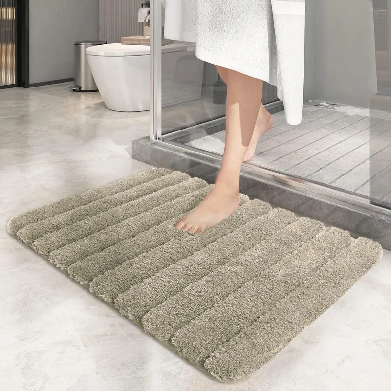 Toronto Touch Microfiber Bath Mat - Taupe media 1