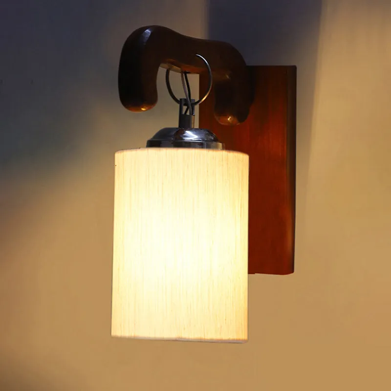 Klarion Wooden Wall Lamp - White media 5
