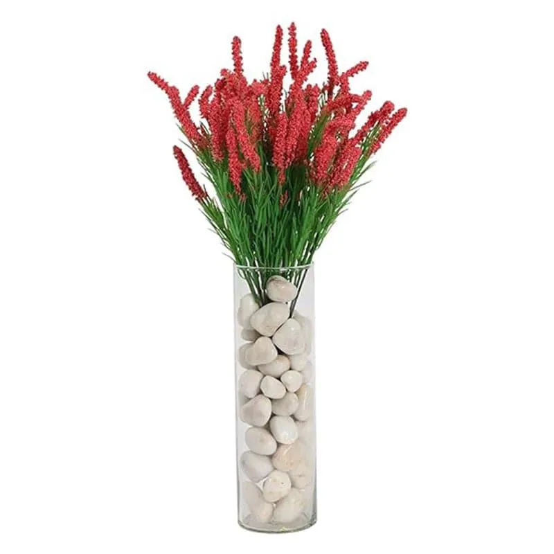 Faux Hogla Millet Grass Bunch (Dark Pink) - Set Of Three media 4