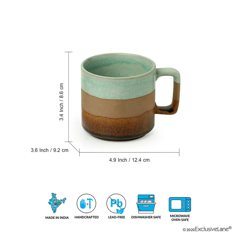 Mint Ceramic Coffee Mug (362 mL Each) - Set of Two media 6