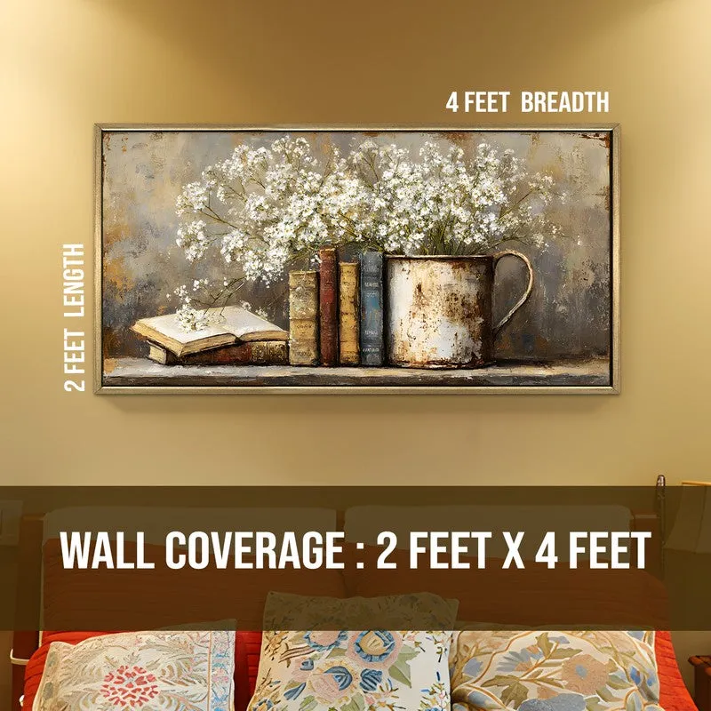 Blossom Ledger Canvas Wall Painting With Frame media 8