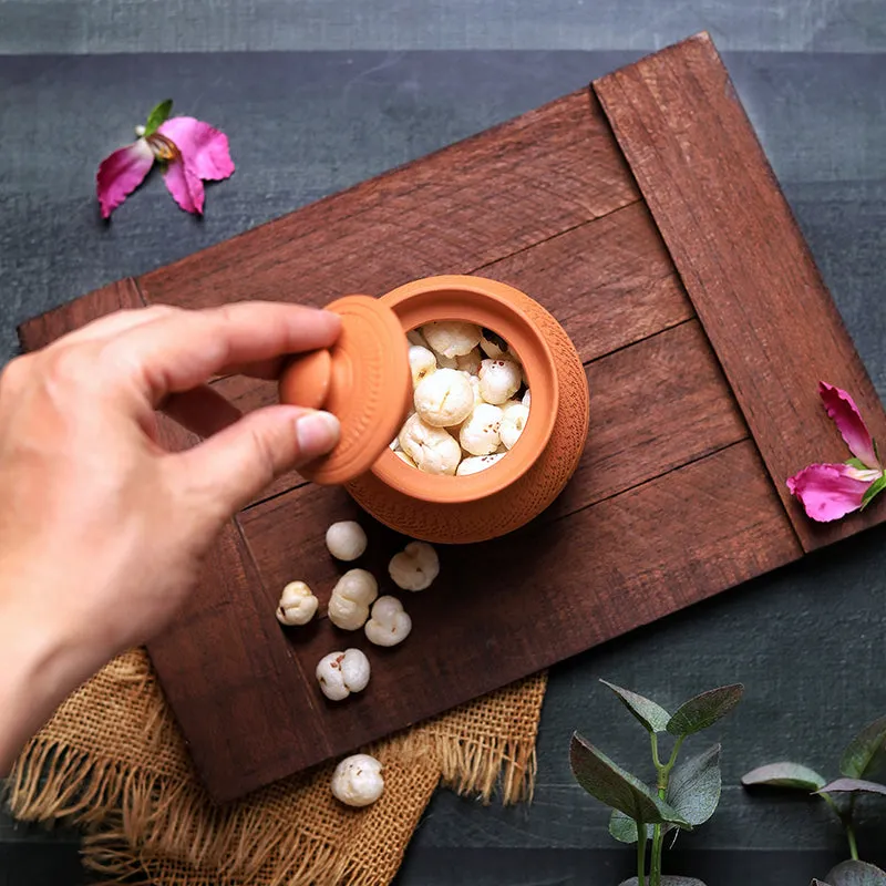 Clay Curve Terracotta Jar - 420 mL media 6