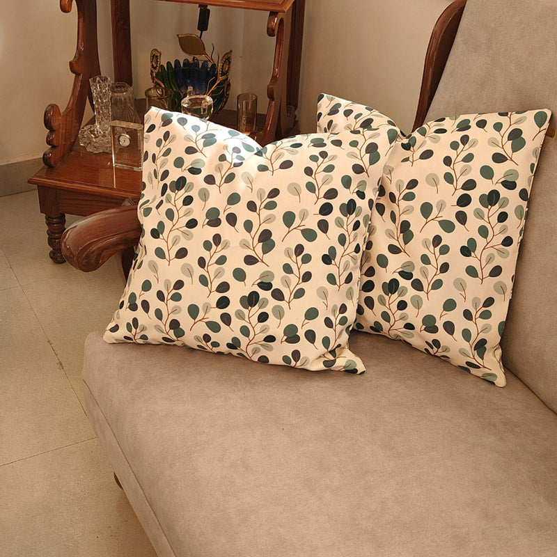 Exora Bloom Poly Canvas Cushion Cover - Set Of Five media 2