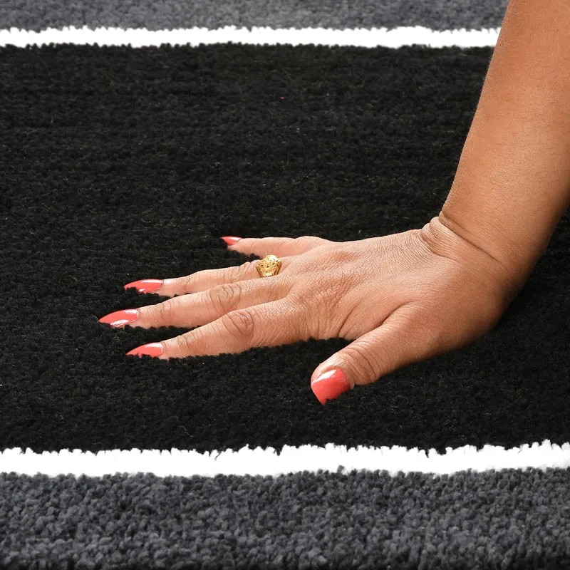 Zyra Cotton Bath Mat - Black media 6