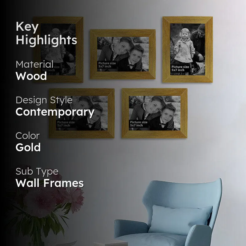 Arbor Neo Photo Frame (Gold) - Set Of Five media 2