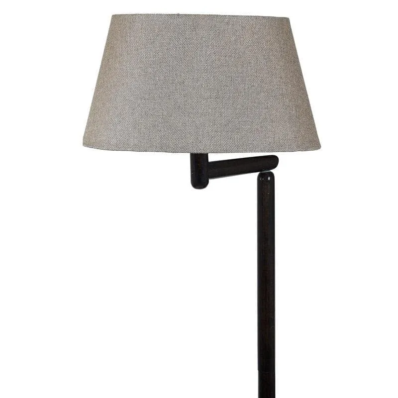 Eartha Enya Wooden Floor Lamp With Shelf media 4