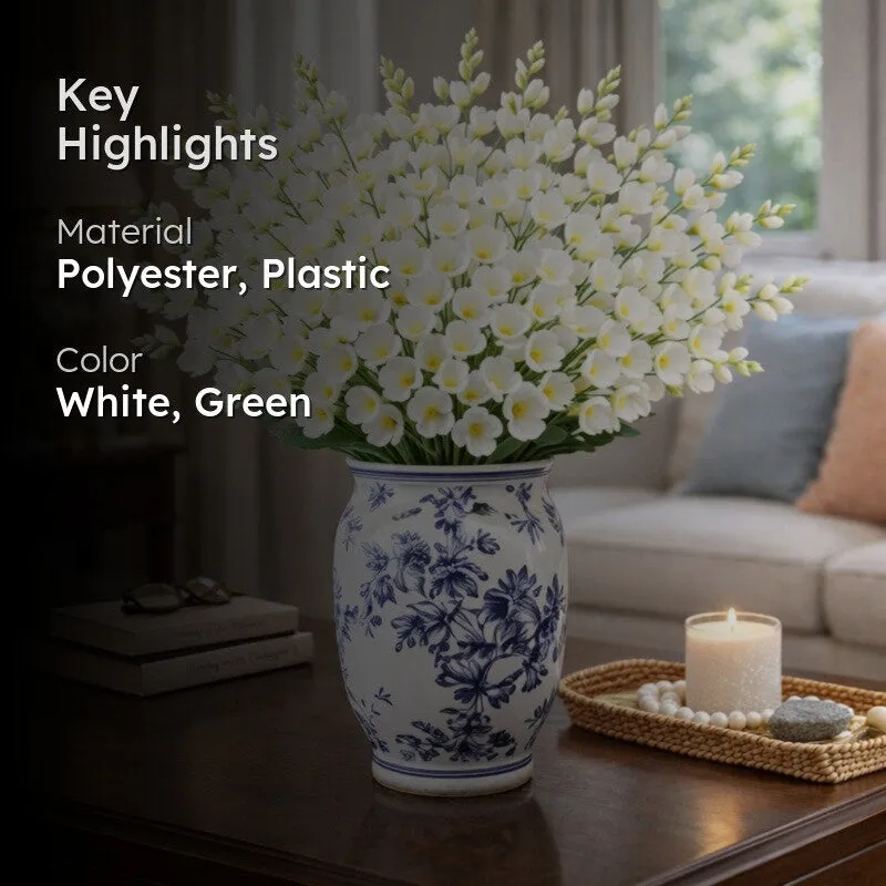 Bloomelle Artificial Flower (White) - Set Of Four media 2