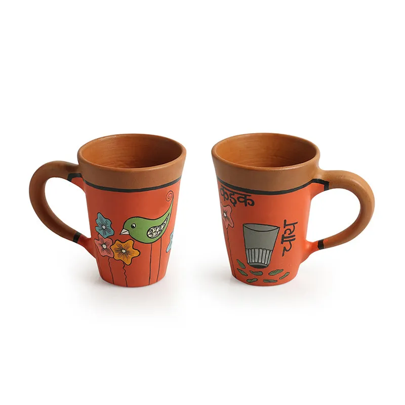 Bhoomi Terracotta Tea Cup (250 mL Each) - Set of Two media 3