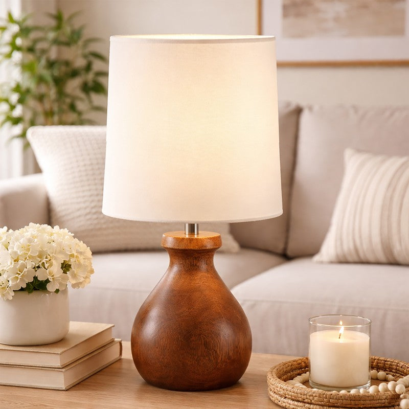 CleanEdge Wooden Table Lamp