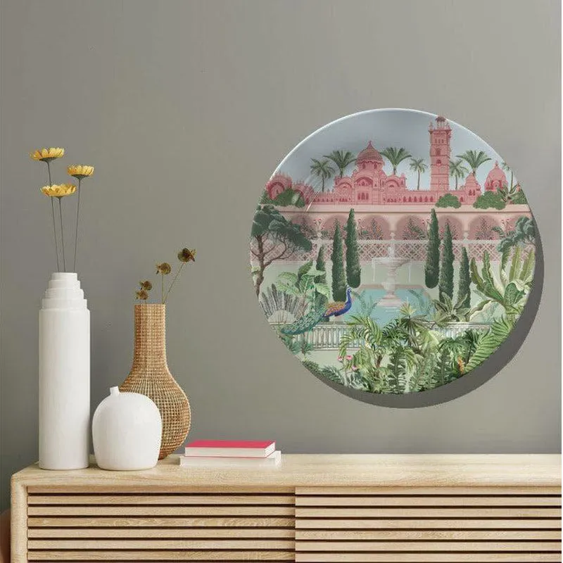 Peacock Charm Wall Plate media 1