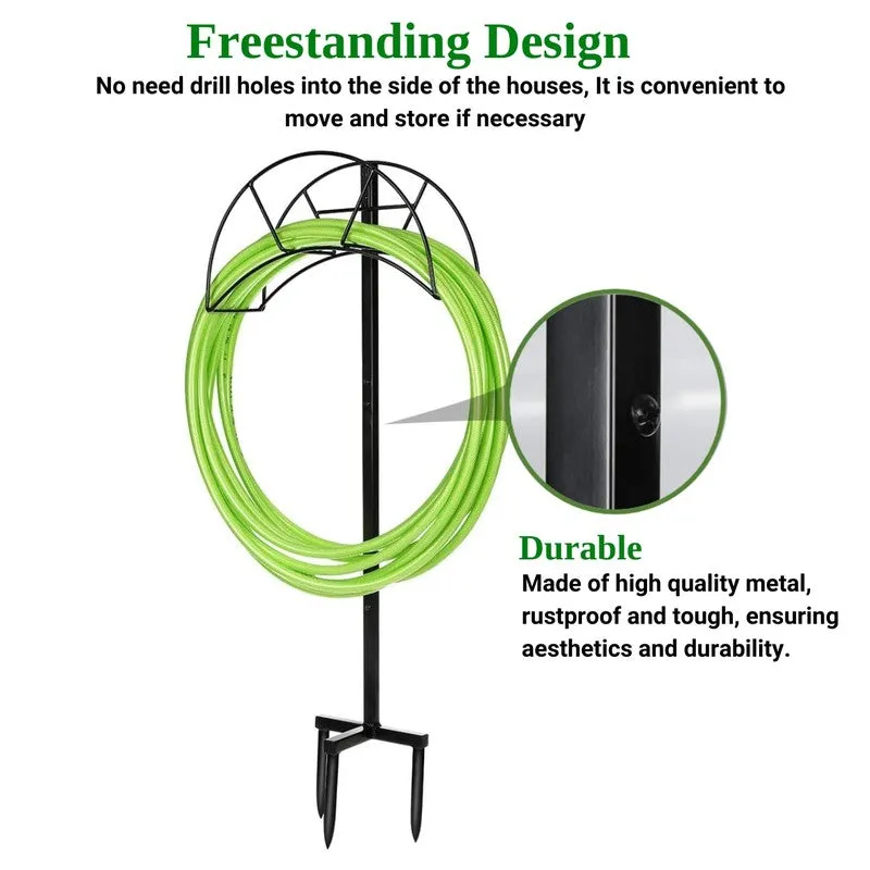 Lawn Hose Holder Metal Rack media 6