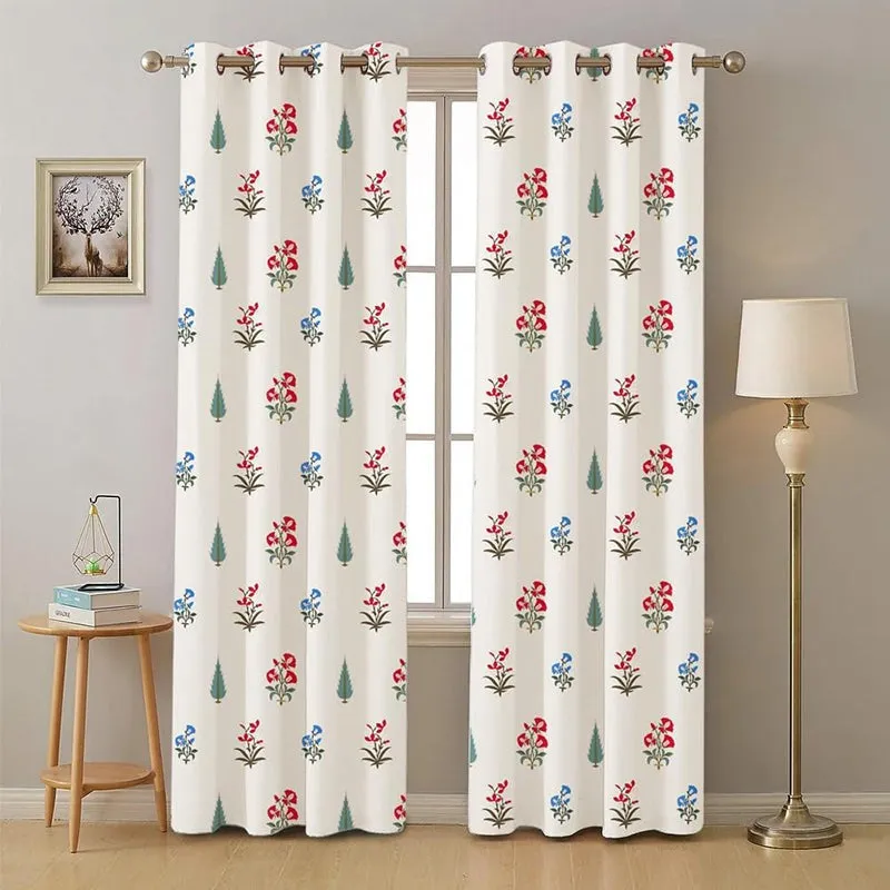 Urban Space High Garden Curtain (Red) - Set Of Two media 2