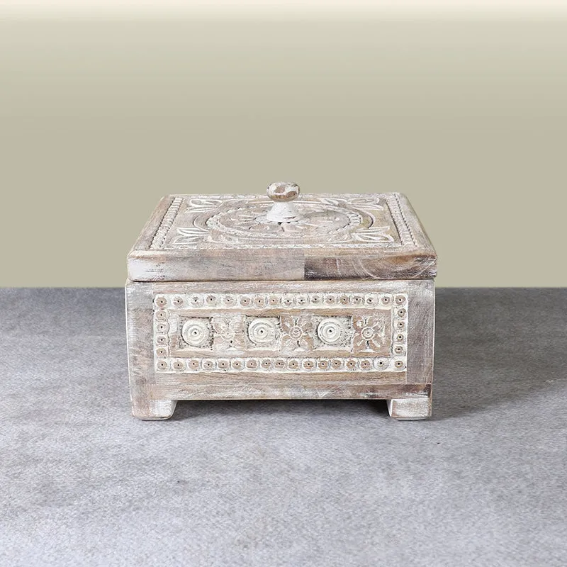 Klyra Mango Wood Dry Fruit Container media 4