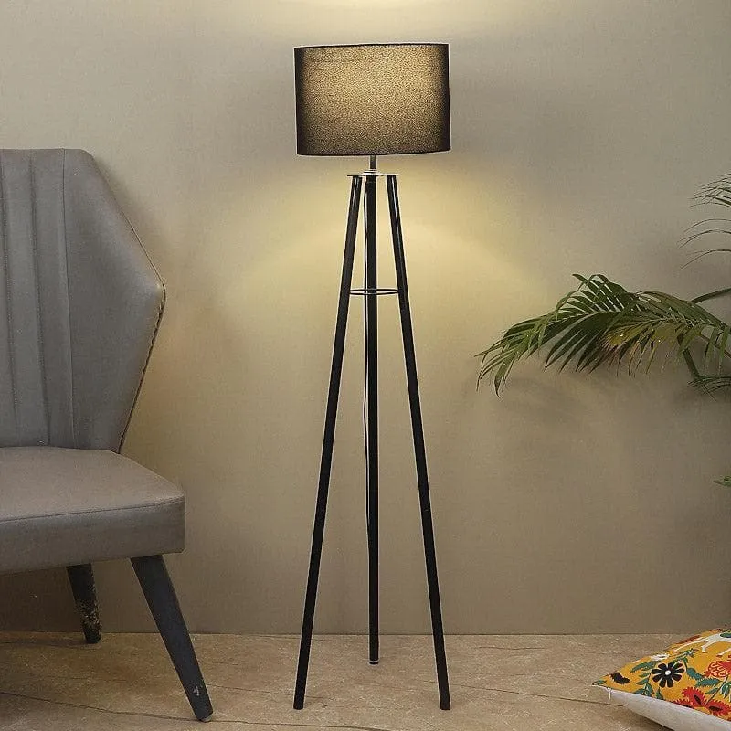 Natura Casper Metal Floor Lamp - Black media 1