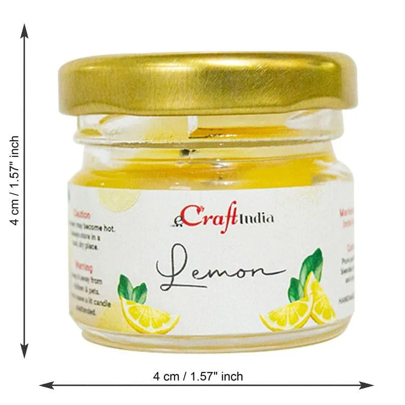 Vespera Lemon Scented Candle - Set Of Five media 4