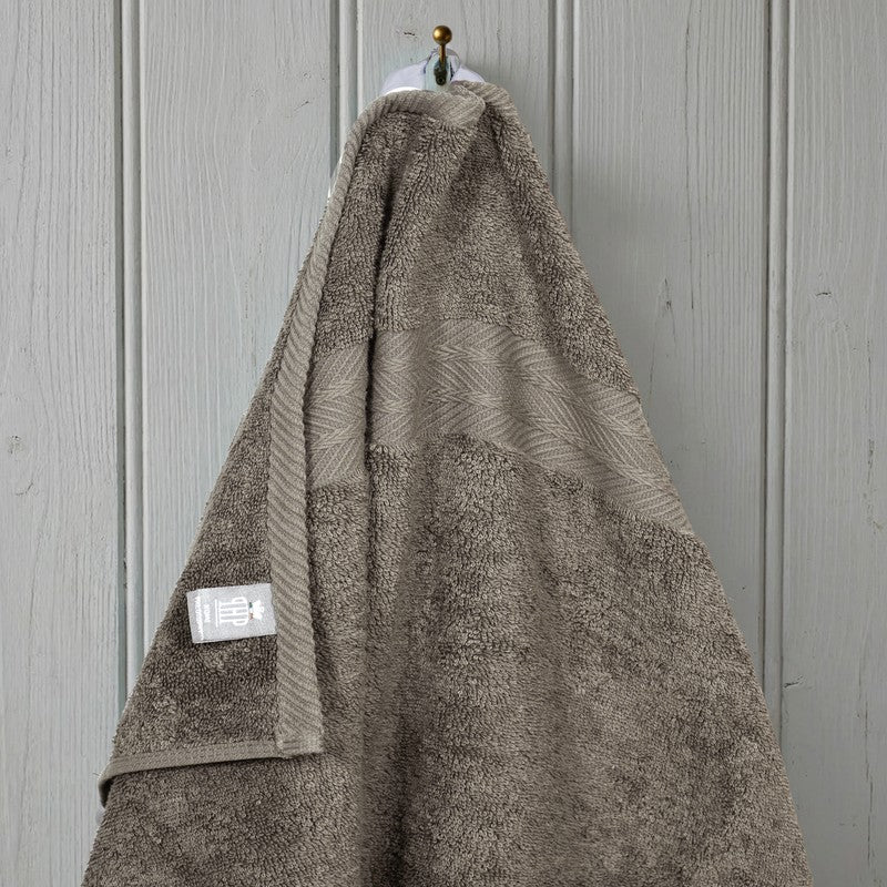 PlushAura Cotton Hand Towel (Brown) - Set Of Two media 4