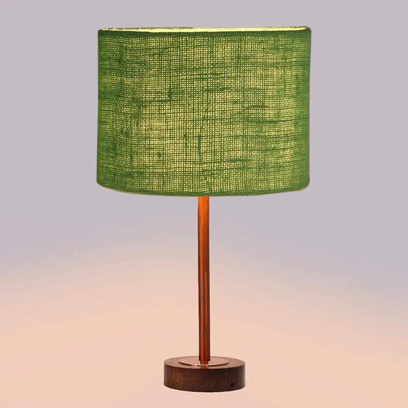 Sienna I Rodin Wooden Table Lamp - Green,Copper,Brown media 5